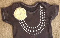 DIY Necklace Onesie