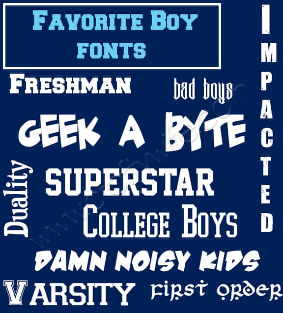 Free Boy Fonts