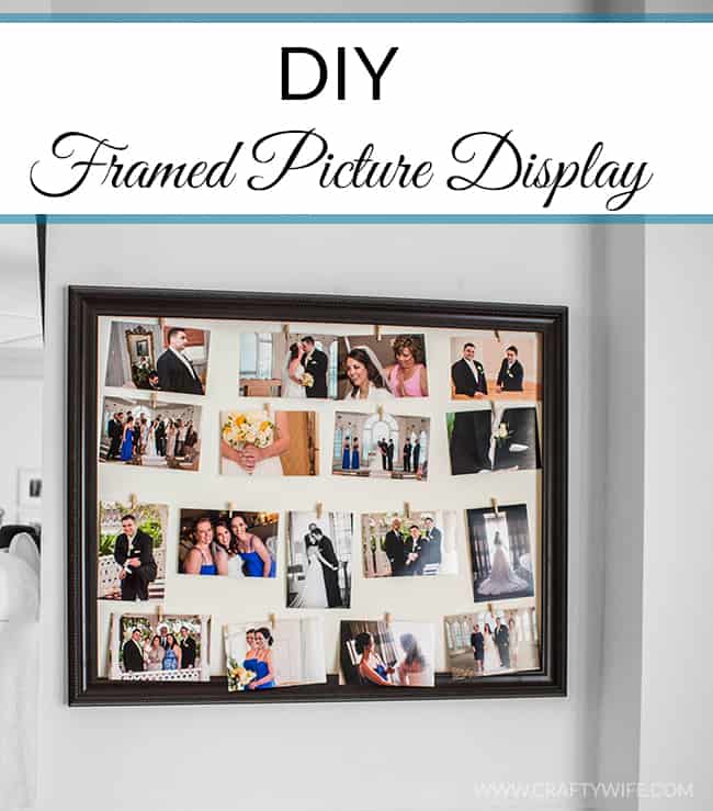 DIY Framed Picture Display