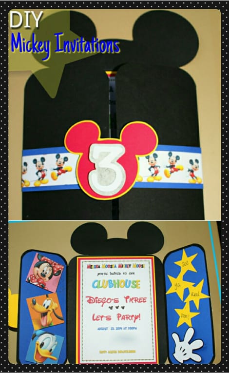 DIY Mickey Invitations