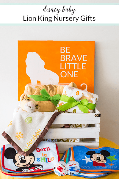 To match a safari themed nursery, I pulled out my silhouette and customized items from the Disney Baby Lion King collection at @Walmart. #ad #TBD