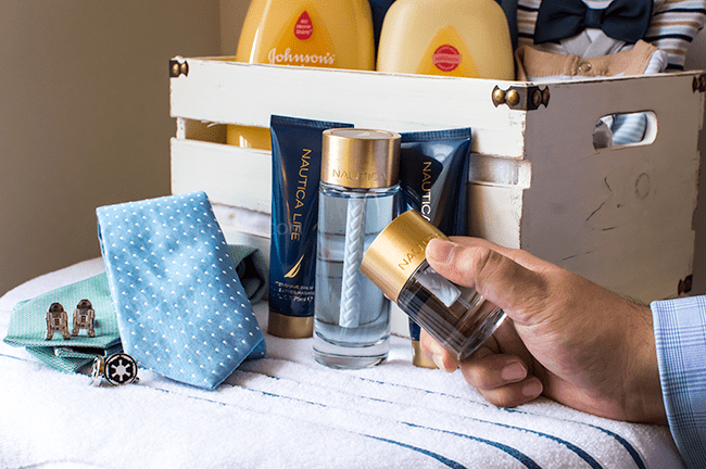 Give the new dad in your life a Daddy & Me Get Ready Together gift basket for Father's Day and pamper him with a Nautica Life gift set from Macy's! #ad #nauticafordad