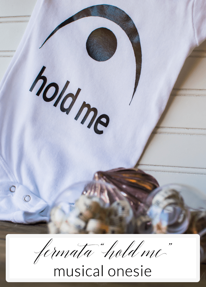 This simple musical onesie is the perfect way to celebrate your love of music and to share it with your little ones! [ad]