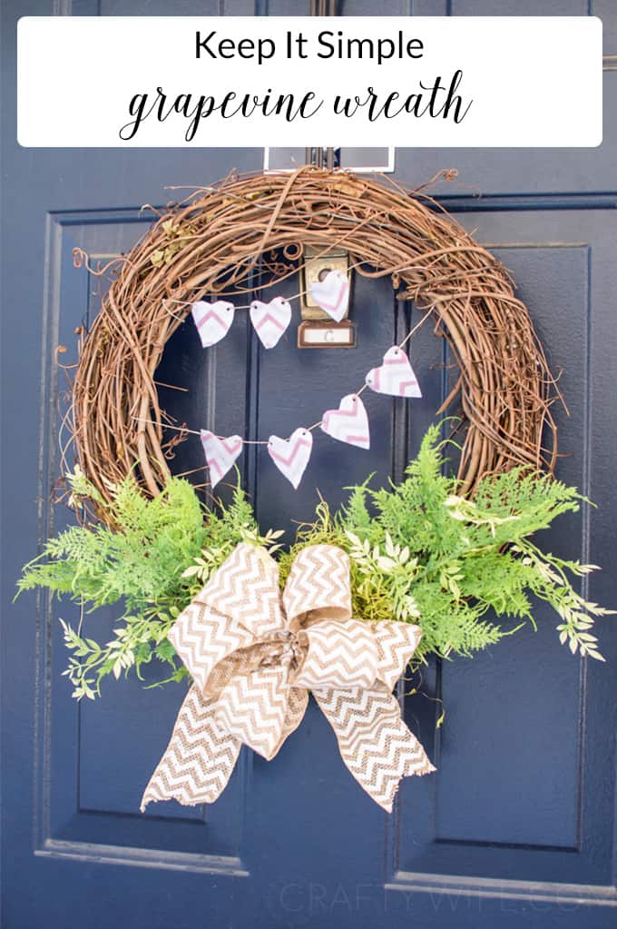 Grapevine Wreath | Valentine's Day Wreath | Valentine's Day Crafts | DIY | Home Decor | Holiday Crafts | Valentine's Day DIY