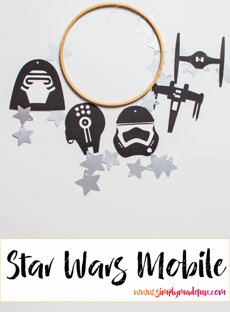 Celebrate the release of The Force Awakens with this easy DIY Star Wars mobile! Perfect for those Empire-loving Star Wars fans!