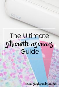 The most comprehensive Silhouette resources guide that will help you learn your machine, find free files, and figure out the best fonts to use!
