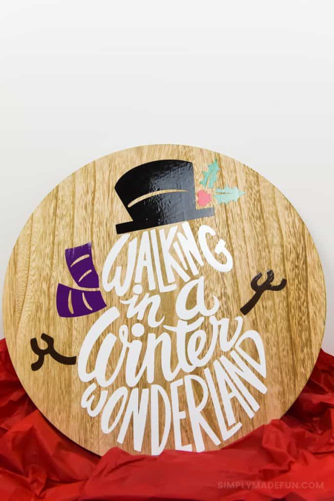 Christmas Crafts | Christmas Ideas | Snowman Crafts | Silhouette Cameo Crafts | Vinyl Crafts