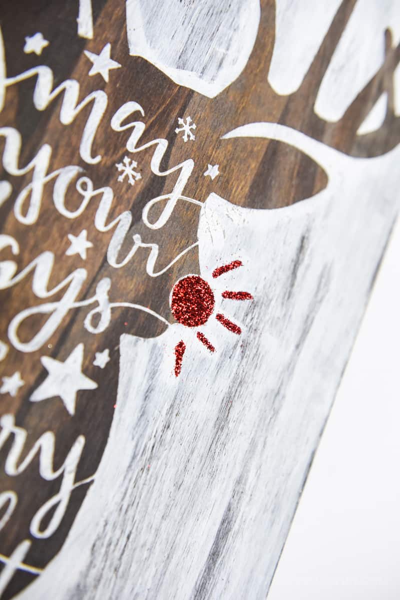 Hand Lettered Rudolph Craft | Christmas Ideas | Christmas Crafts | Christmas DIY | Vinyl Crafts