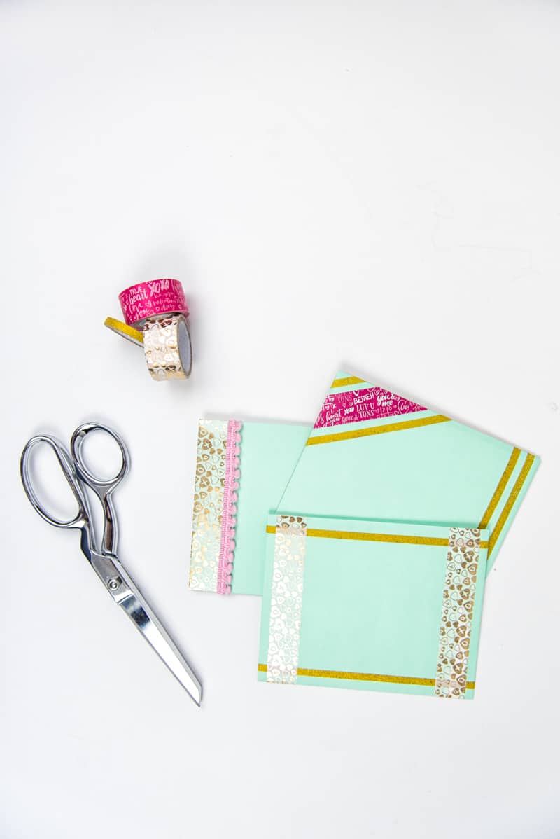 Three Ways to Decorate Envelopes with Washi Tape