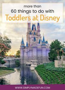 Toddlers at Disney - Disney isn't just for older kids, there are tons of rides and activities for toddlers to do too! If you're planning a Disney vacation with young kids, this list of 60 things to do with toddlers at Disney will help you plan a fun and stress-free time at the parks!