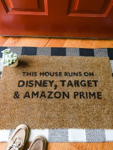 hand painted doormat tutorial