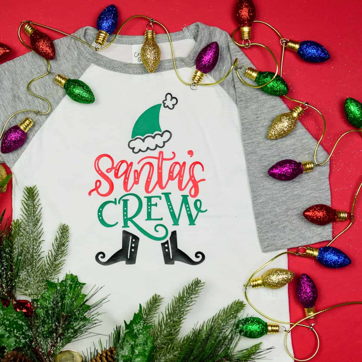 Hand Lettered Matching Family Christmas Shirts DIY