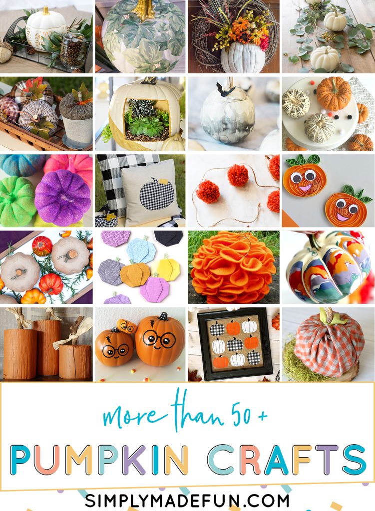 Choose from over 50 diy fall pumpkin crafts to try!