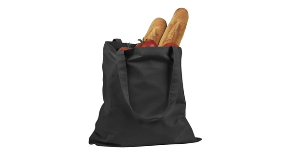 BAGedge BE007 Black 6 oz. Canvas Promo Tote