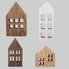 6ct Wood Houses Multi-Finish - Bullseye's Playground™