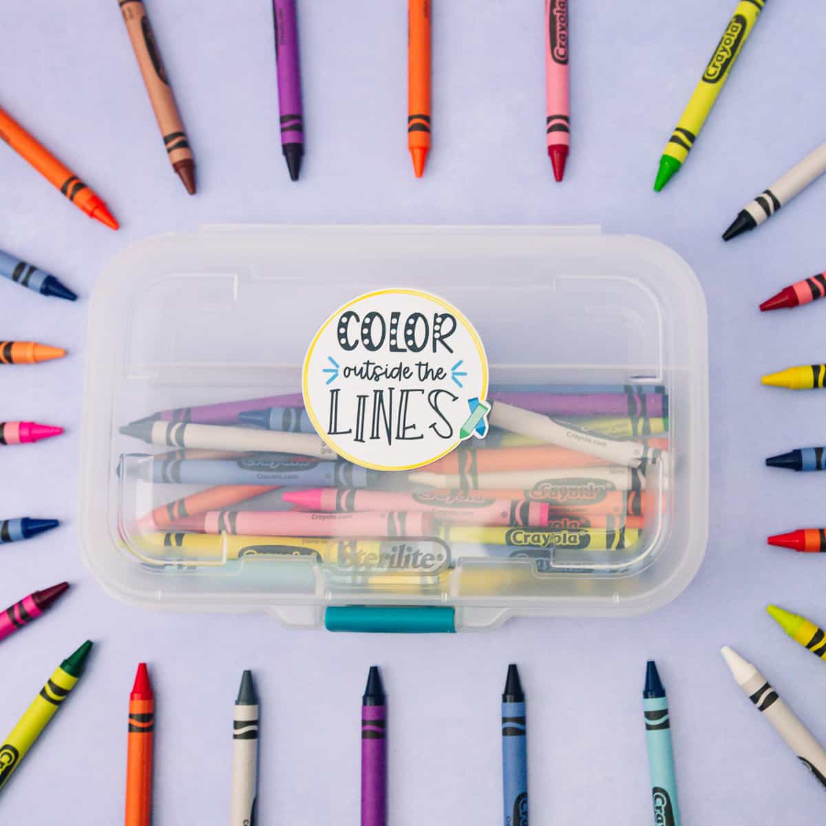 Color Outside the Lines Back to School SVG