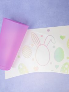 Unicorn Sky Adhesive Vinyl and water changing tumbler